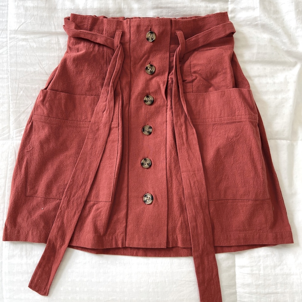 Muted red mini skirt size xs by We ❤️ Clothing